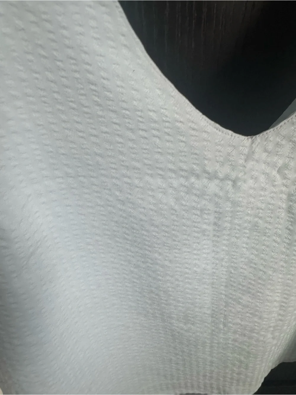 Vuori Light Blue V-Neck Cropped Tank Top